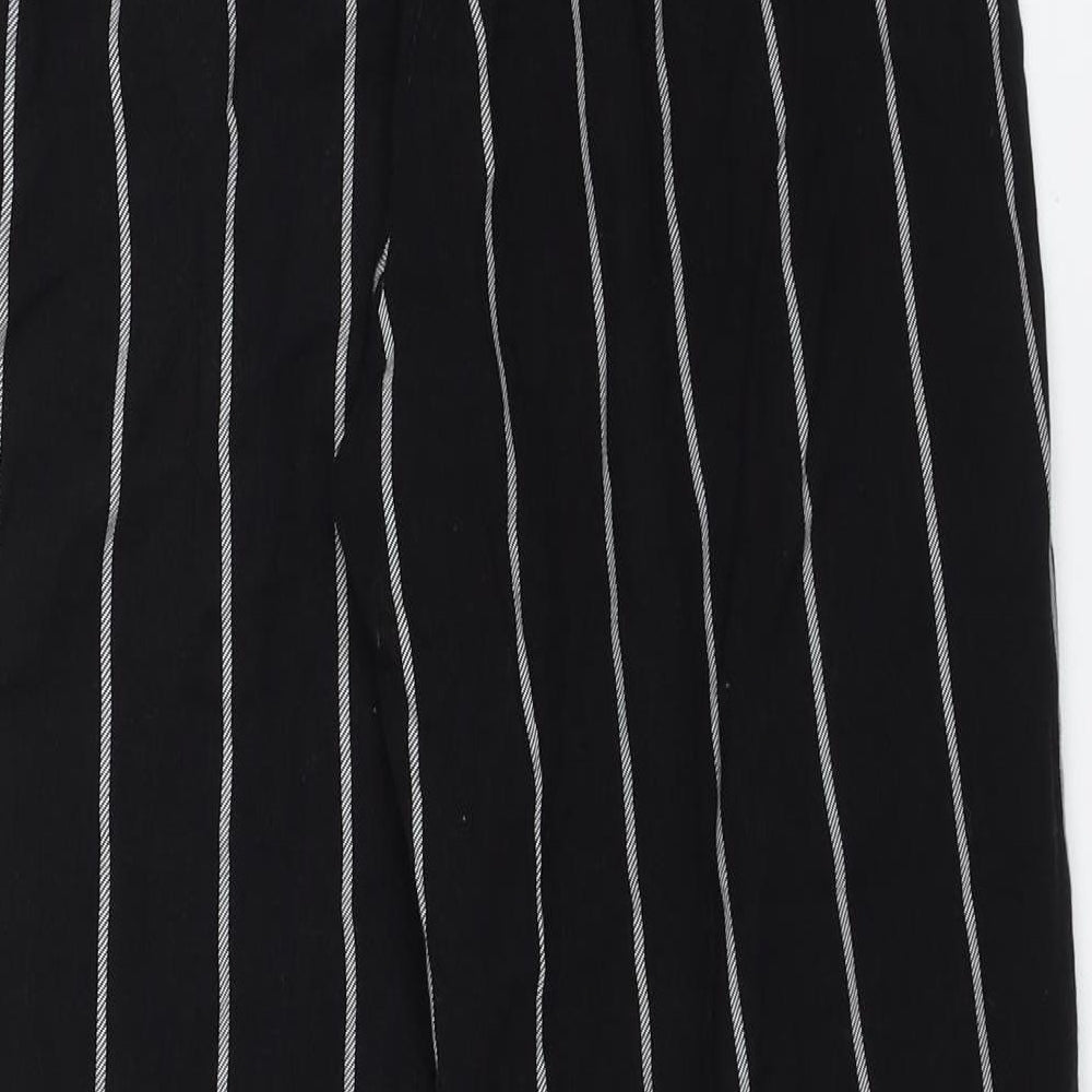 Womens UK Size 6 PRETTYLITTLETHING Regular Fit Black Trousers