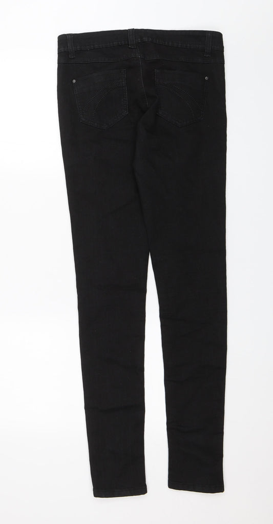 Denim Co. Womens Black Skinny Jeans Size 10 L30 in