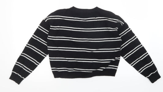 New Look Girls Multicoloured Striped Pullover Jumper Size 14-15 Years