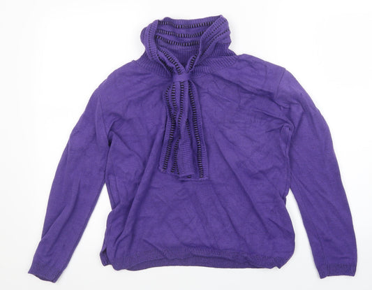 Womens UK Size M Envy Purple Pullover Jumper