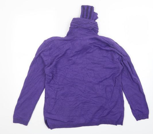 Envy Womens Purple Pullover Jumper Size M