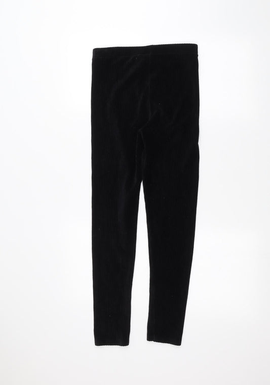 M&Co Girls Black Sweatpants Trousers Size 11-12 Years