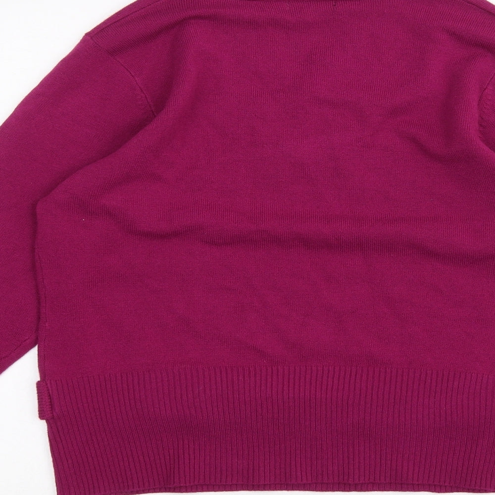 Womens UK Size XL CMD Purple Pullover Jumper