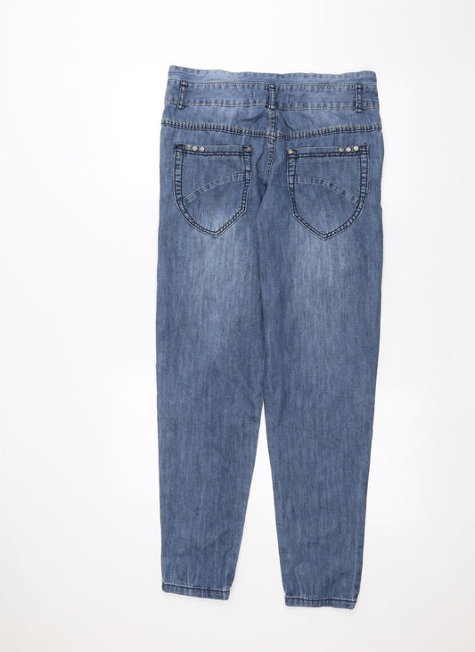 Denim & Co. Womens Blue Skinny Jeans Size 10 L27 in