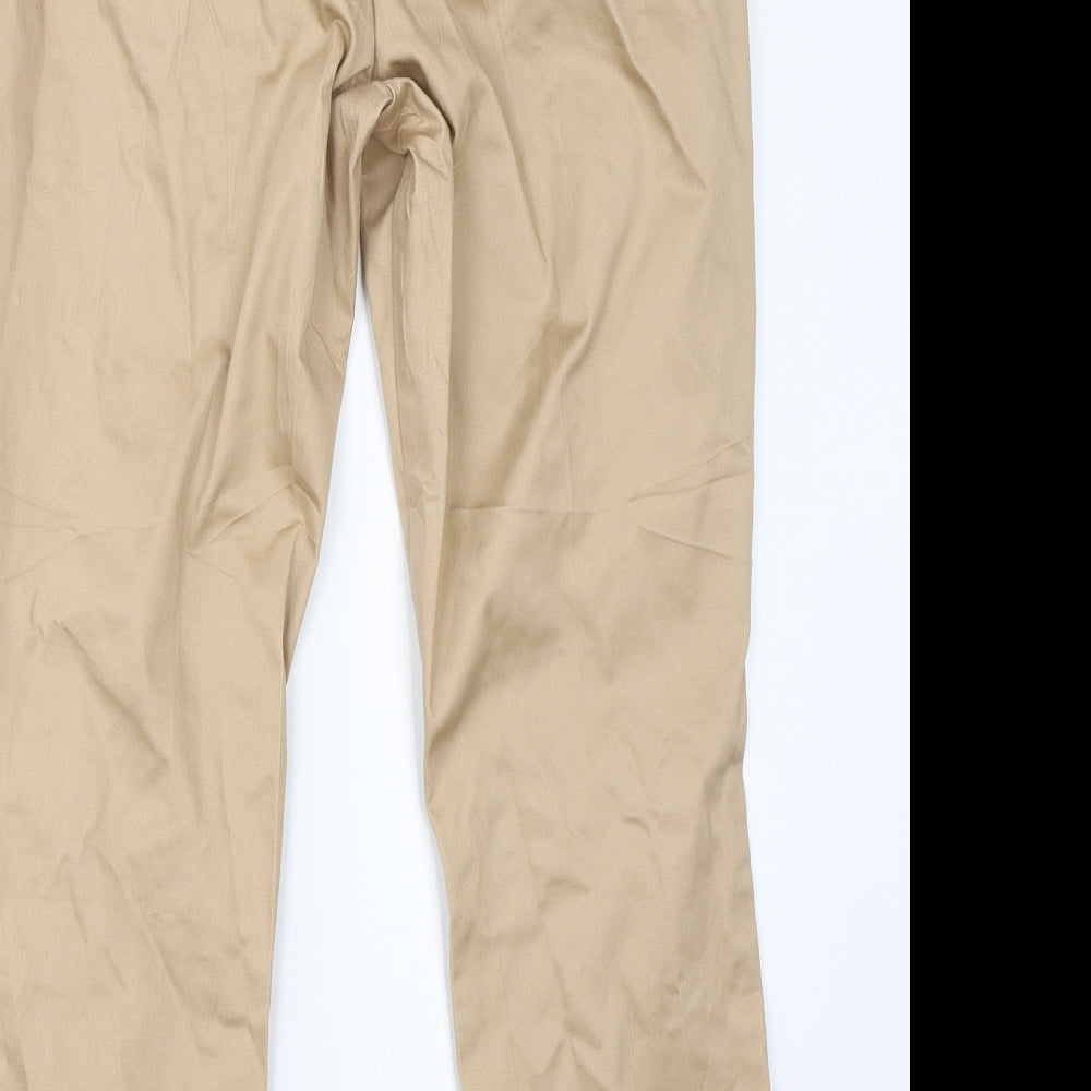 Womens UK Size 18 H&M Regular Fit Chino Brown Trousers