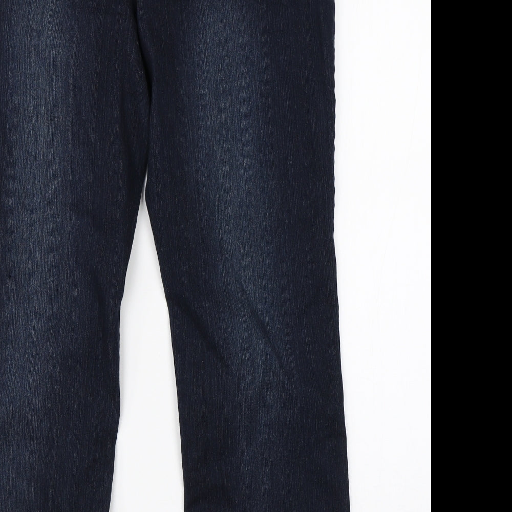 BHS Womens Blue Denim Straight Jeans Size 14 L24 in