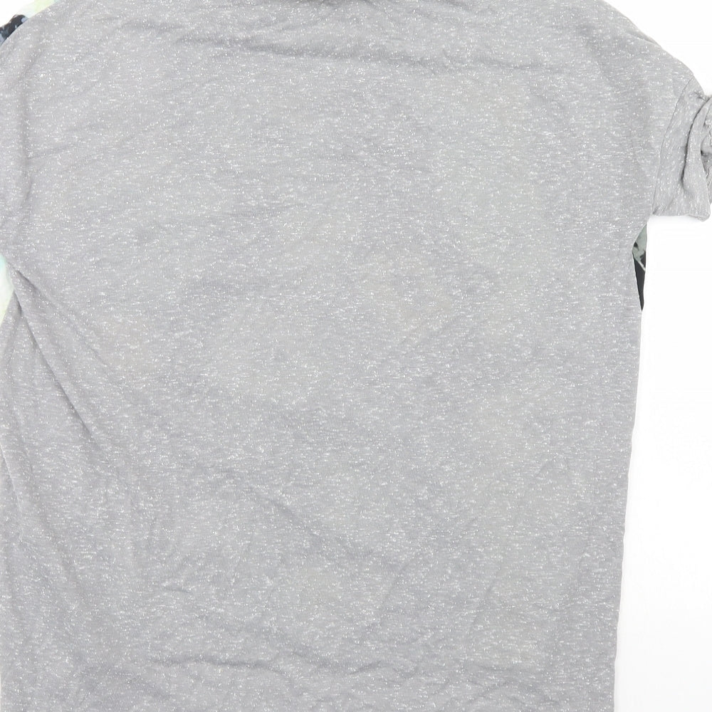 Papaya Womens Multicoloured Floral Basic T-Shirt Size 10