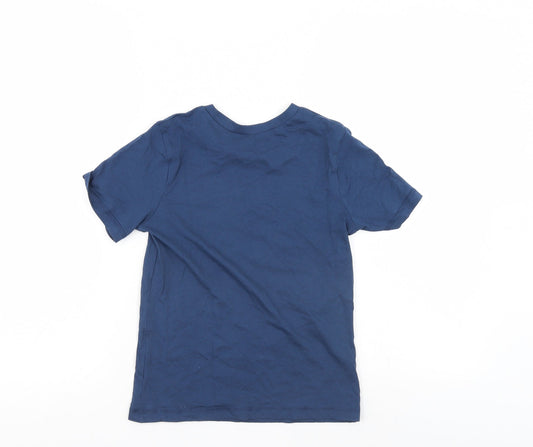 George Boys Blue Basic T-Shirt Size 7-8 Years