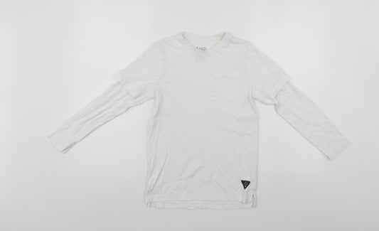 F&F Boys White Jersey T-Shirt Size 8-9 Years