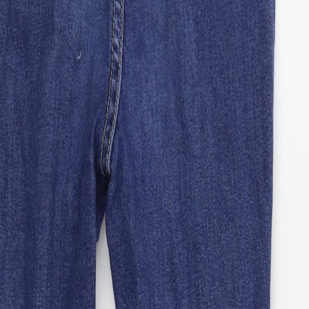 PRETTYLITTLETHING Womens Blue Skinny Jeans Size 6 L27 in