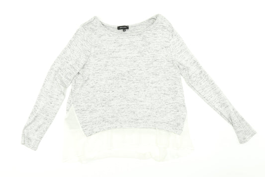Womens UK Size 12 newlook Grey Basic T-Shirt