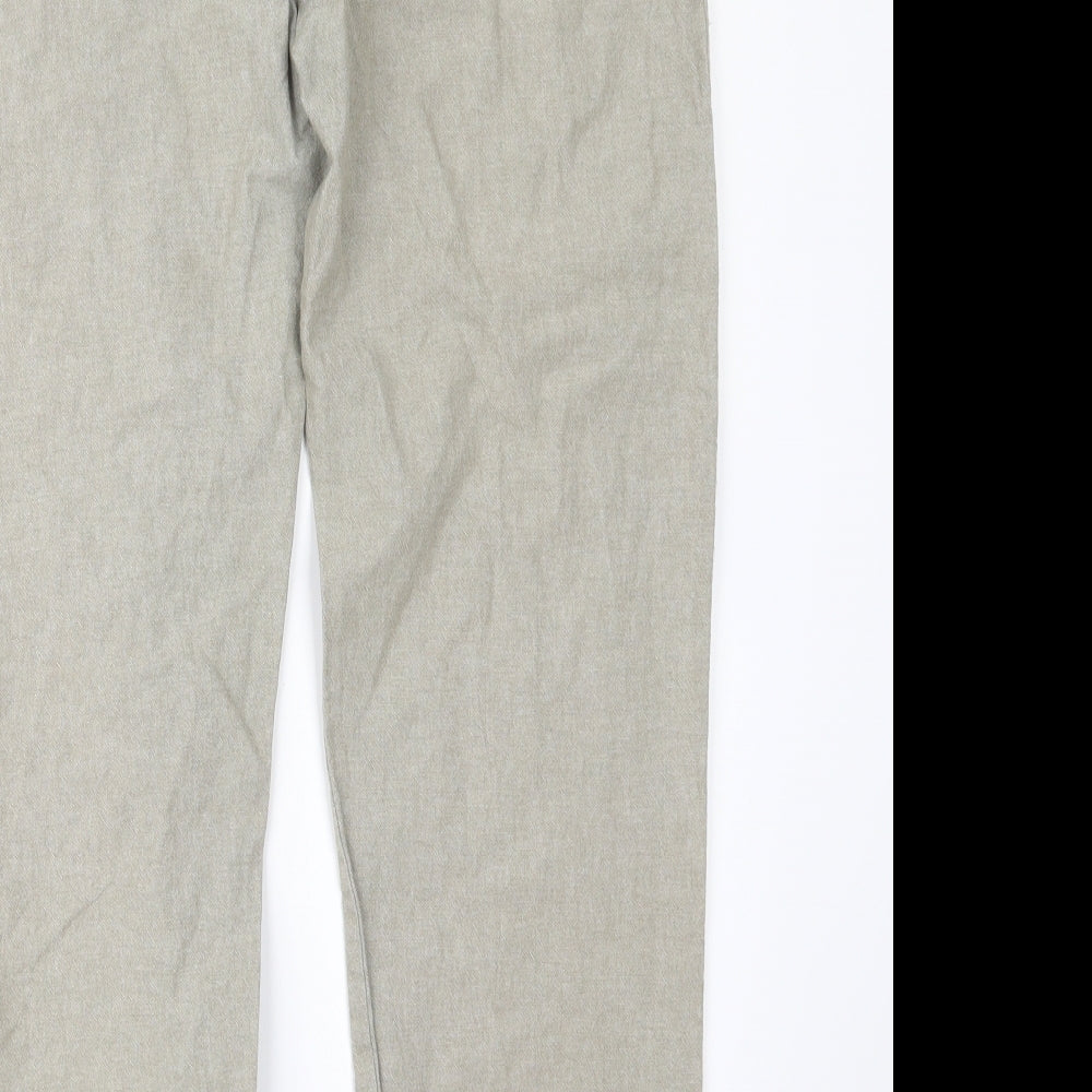 EWM Womens Green Trousers Size 10 L28 in