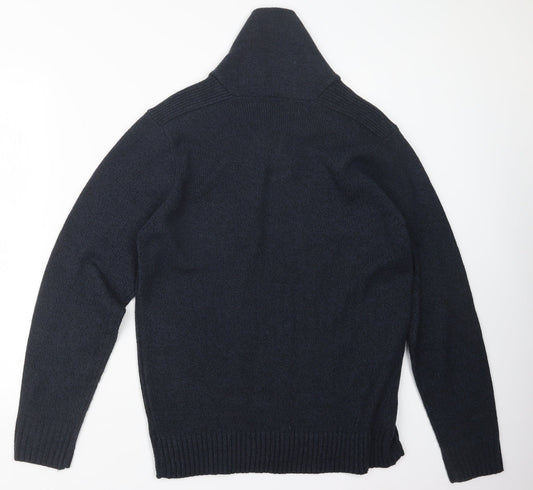 George Mens Blue Knit Pullover Jumper Size M