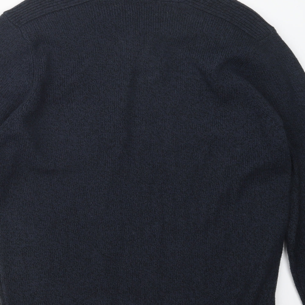 George Mens Blue Knit Pullover Jumper Size M