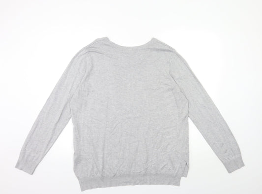 Womens UK Size 20 Peacocks Grey Pullover Jumper