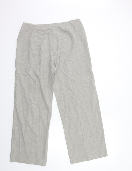 Womens UK Size 16 BHS Regular Fit Grey Trousers
