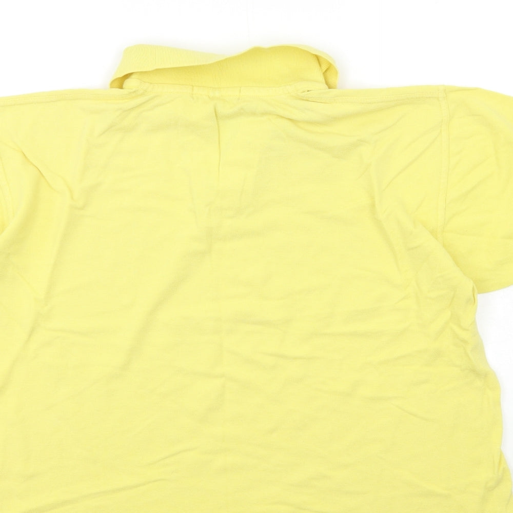 antartex Mens Yellow Polo Size M