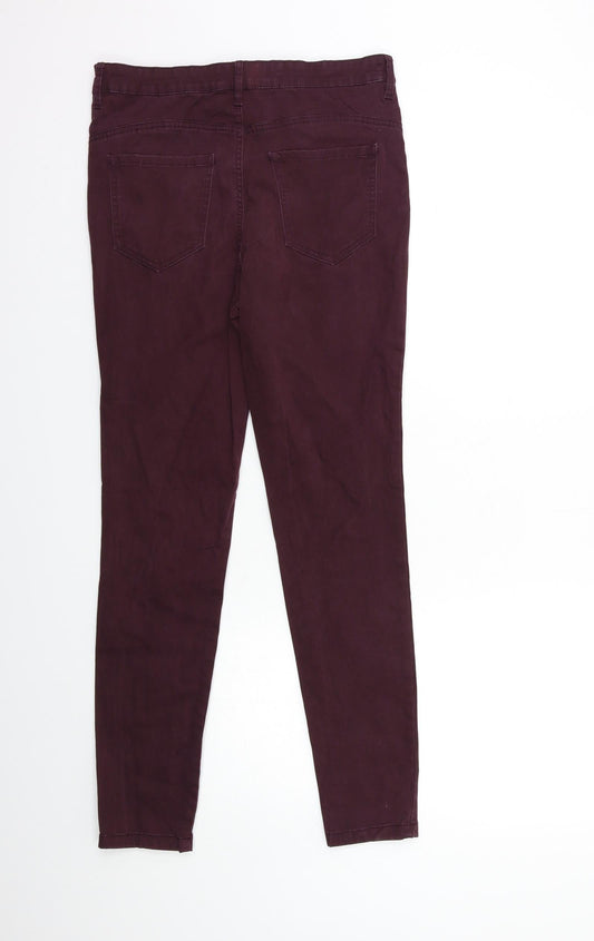 F&F Womens Red Snow Pants Trousers Size 10 L28 in