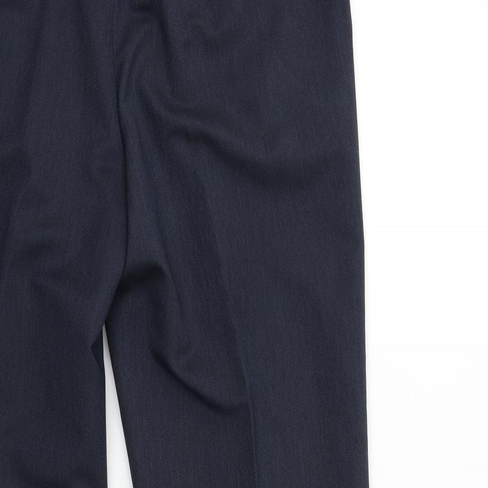 Marks and Spencer Mens Blue Trousers Size 34 in L31 in