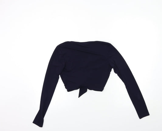 Miss Selfridge Womens Blue Basic Blouse Size 8