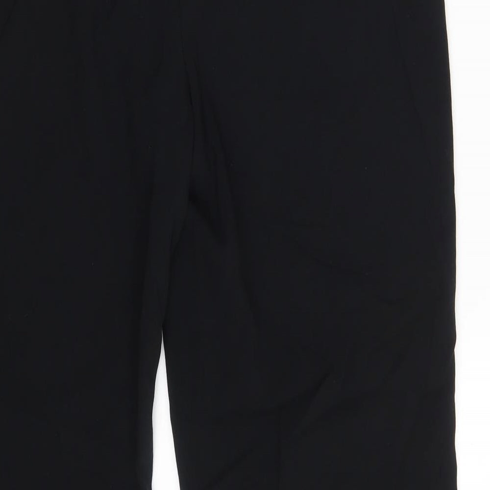 Womens UK Size 12 M&S Regular Fit Dress Pants Black Trousers