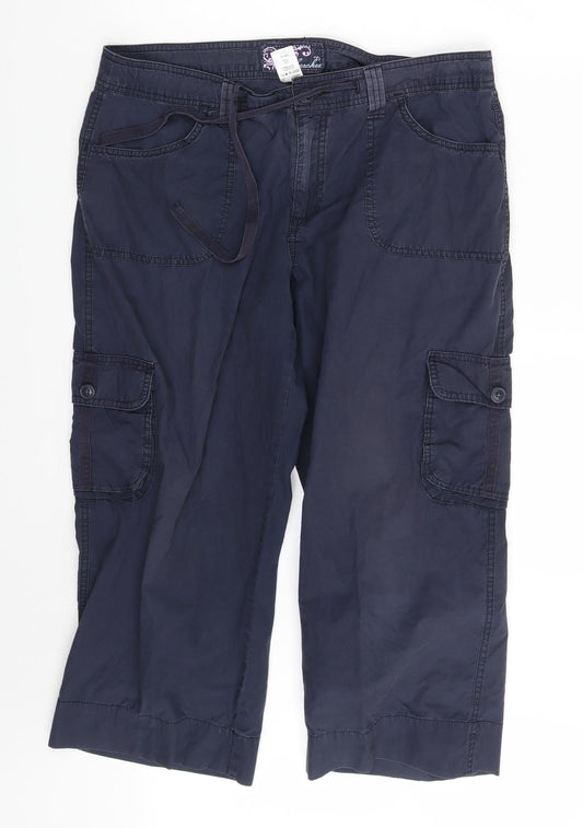 Womens UK Size 16 Cherokee Regular Fit Sweatpants Blue Trousers