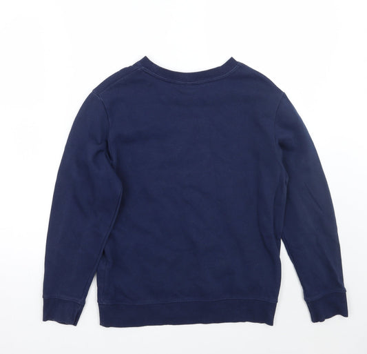 H&M Boys Blue Pullover Jumper Size 7-8 Years