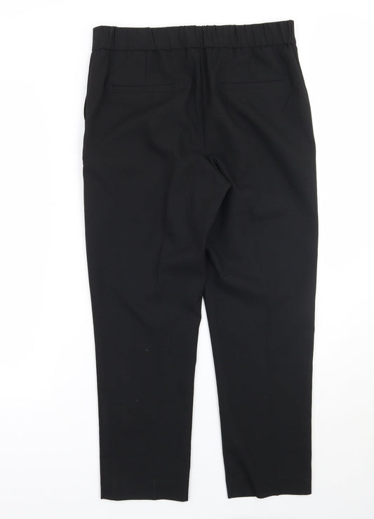 Womens UK Size 10 NEXT Regular Fit Black Trousers