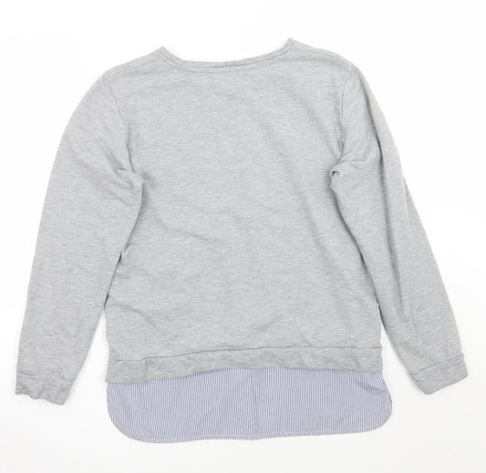Womens UK Size 14 Dorothy Perkins Grey Pullover Jumper