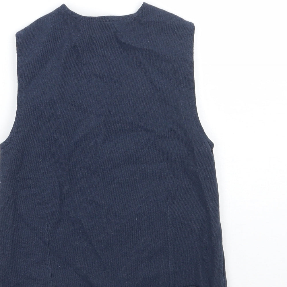 Brand and care label for RJR.John Rocha boys’ blue jacket waistcoat, size 2-3, years