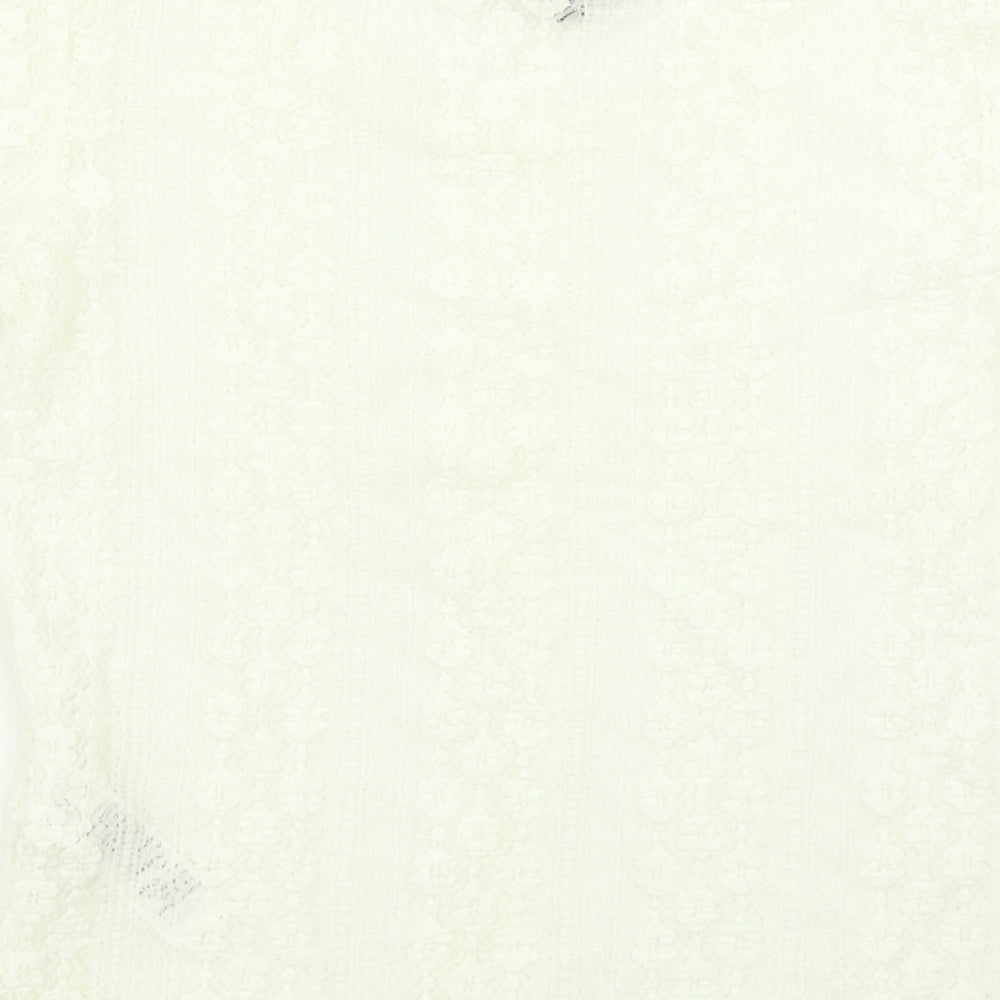 Womens UK Size 8 New Look White Basic T-Shirt