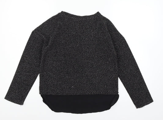 Young Dimension Girls Black Knit Pullover Jumper Size 11-12 Years
