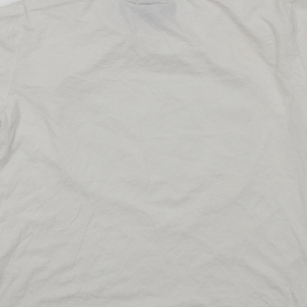 Womens UK Size S Netflix White Basic T-Shirt
