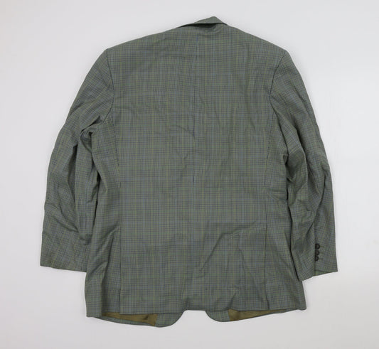 Mens UK Size 42 M&S Regular Green Suit Jacket