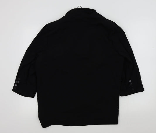 Dorothy Perkins Womens Black Colourblock Jacket Blazer Size 16