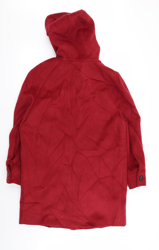Womens UK Size 12 M&S Red Overcoat