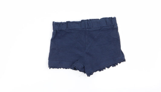 F&F Girls Blue Capri Trousers Size 18-24 Months - shorts