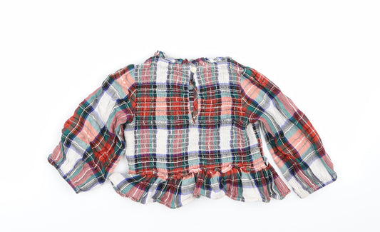 crew cuts Girls Multicoloured Check Basic Blouse Size 2 Years