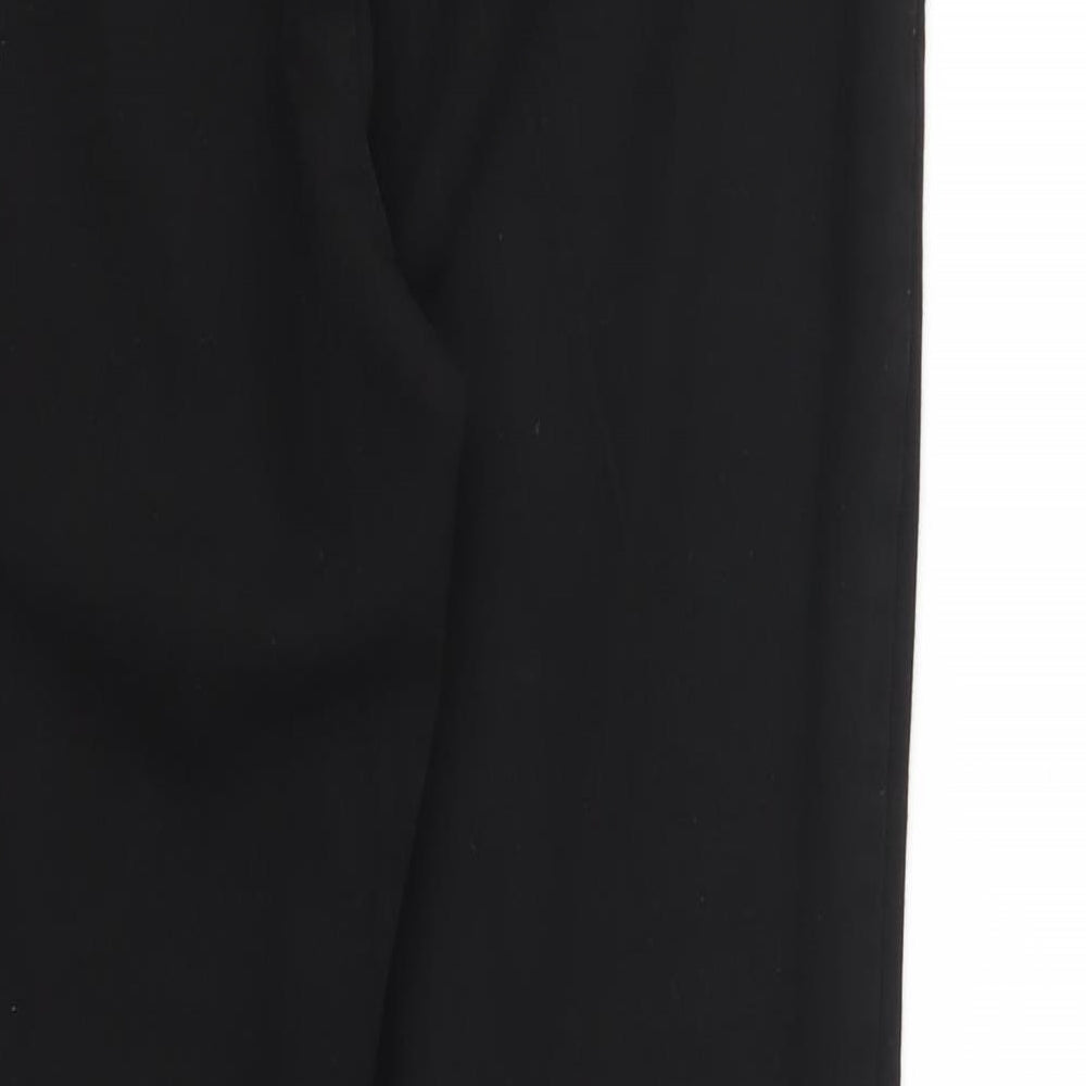 Womens UK Size 12 M&S Regular Fit Black Trousers