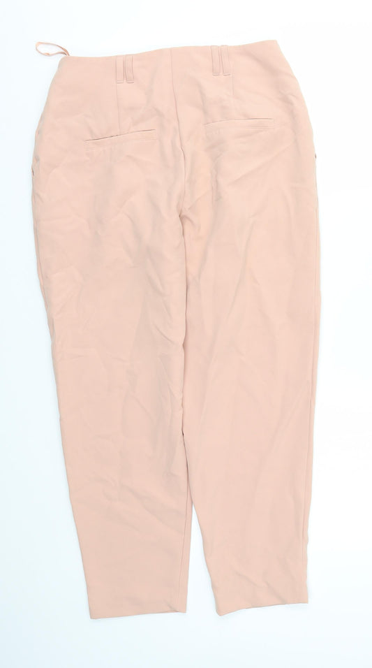 NEW LOOK Womens Pink Trousers Size 10 L24 in