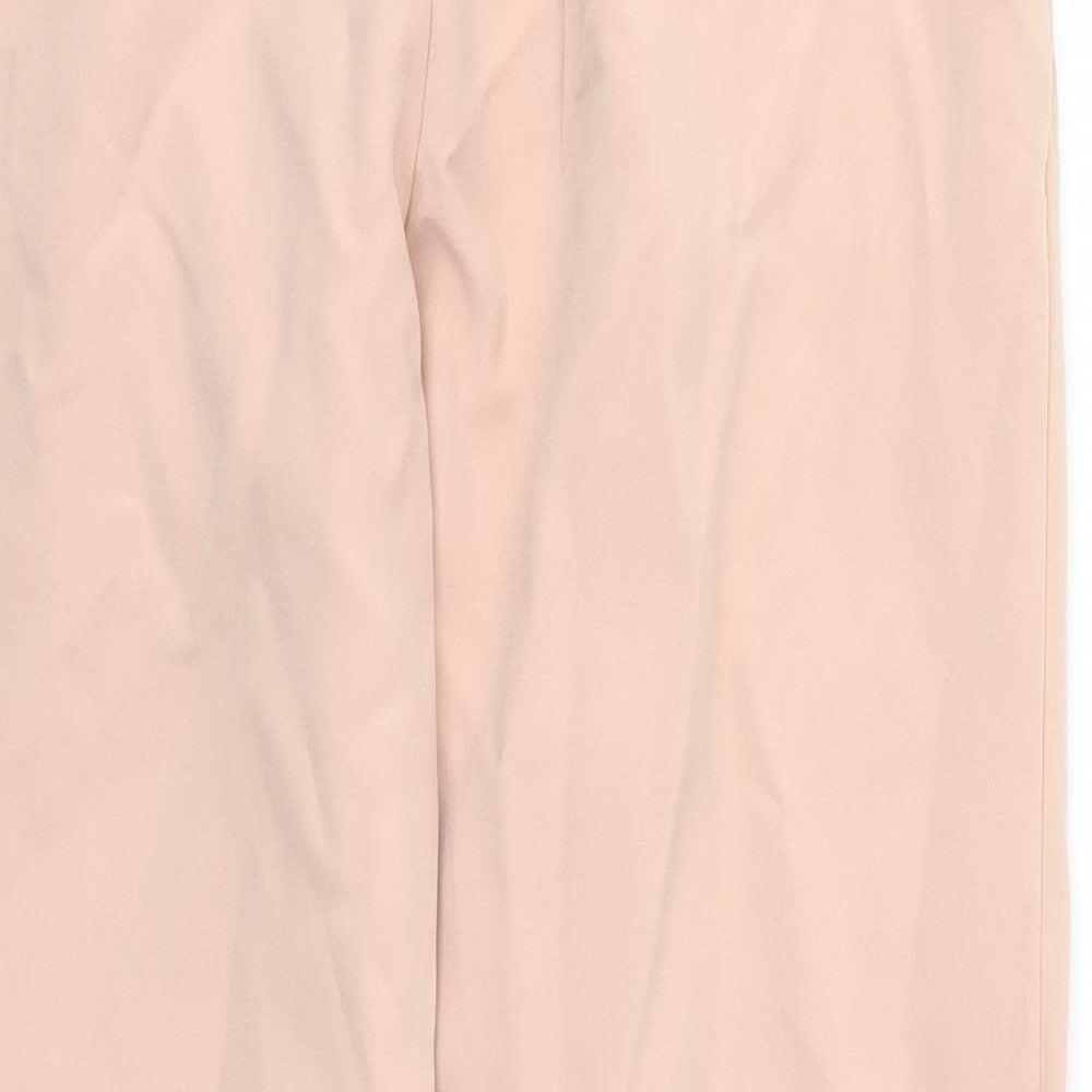 NEW LOOK Womens Pink Trousers Size 10 L24 in