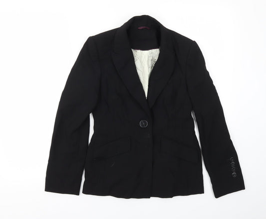 Additional front view of Principles women’s black jacket blazer, size UK 6