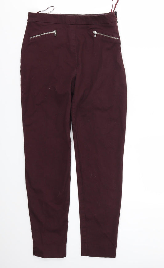 Womens UK Size 6 F&F Regular Fit Skinny Purple Jeans
