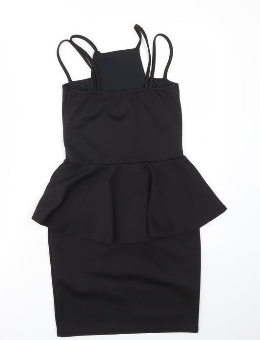 Boohoo Womens Black A-Line Size 8
