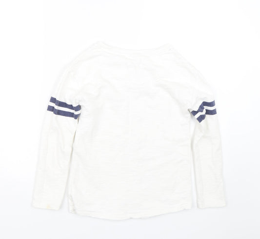 NEXT Girls White Pullover Sweatshirt Size 9 Years
