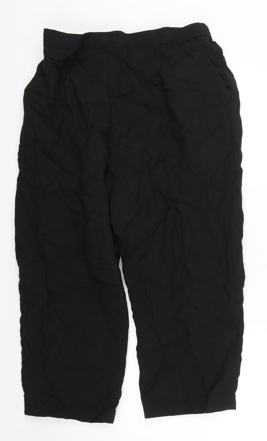 22 Womens Black Trousers Size S L20.5 in