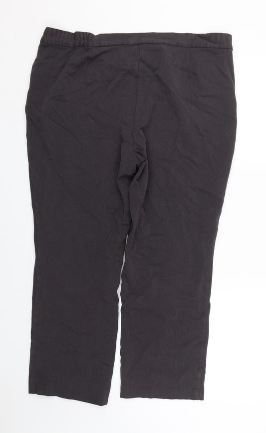Womens UK Size 16 M&S Slim Fit Blue Trousers