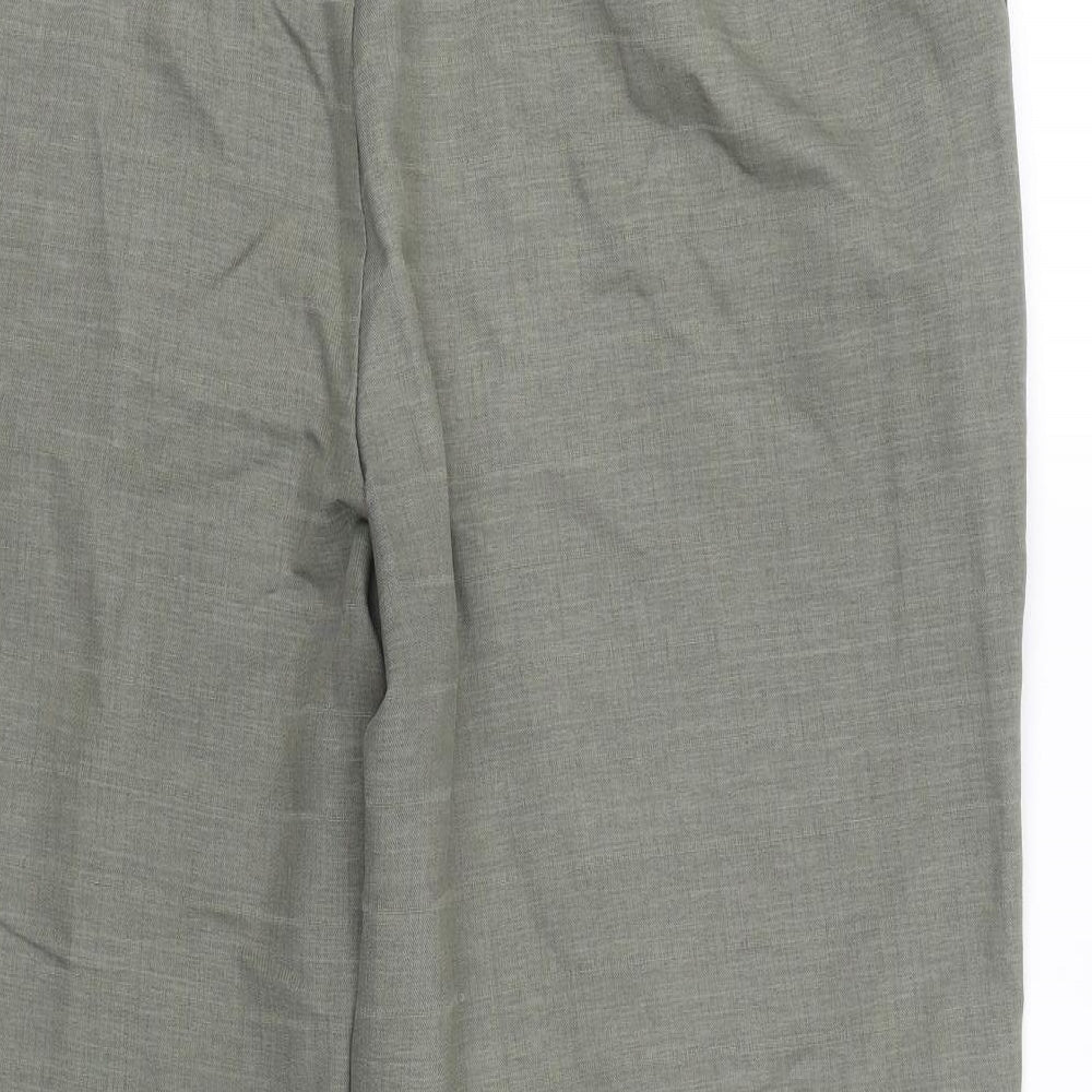 BM Womens Green Cropped Trousers Size 16 L22 in