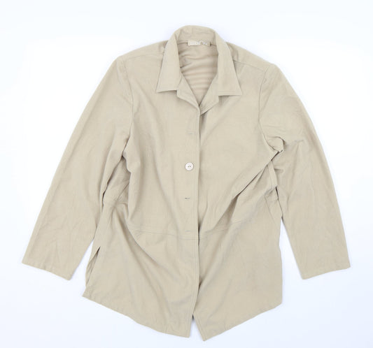 Womens UK Size 14 Daxon Beige Jacket
