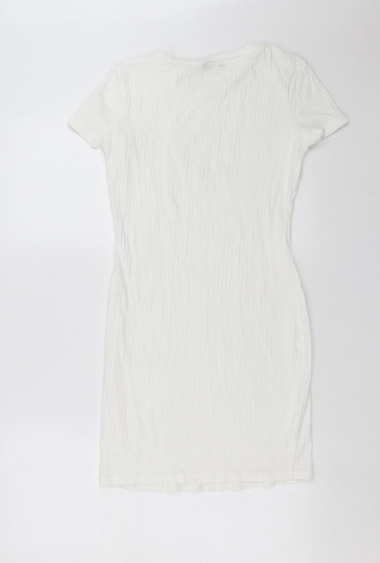 SheIn Womens White T-Shirt Dress Size M